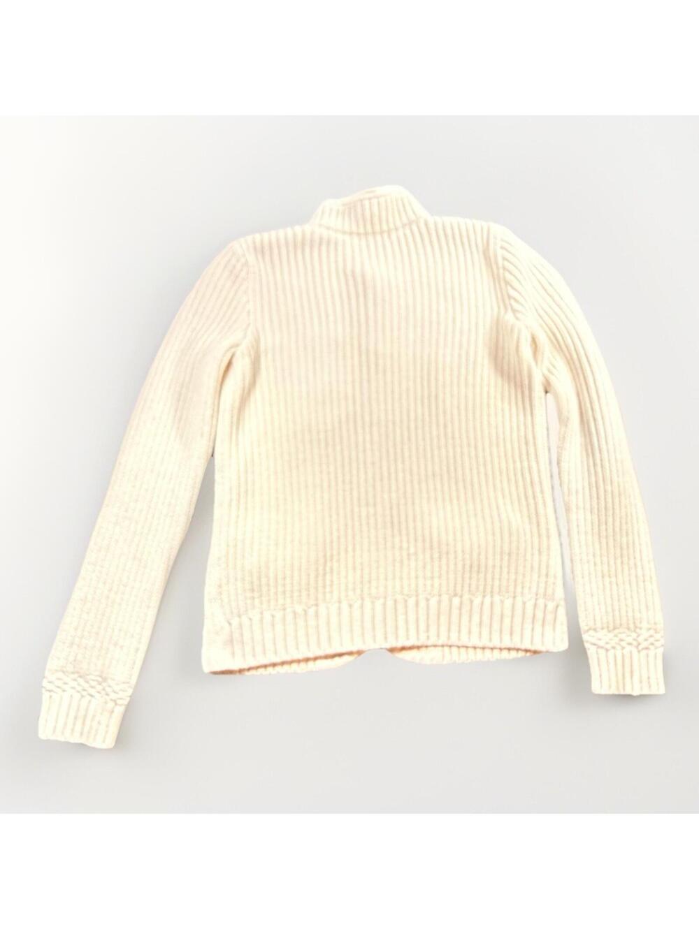 GAP Cream Ribbed Button-Up Sweater Jacket - Picture 9 of 9
